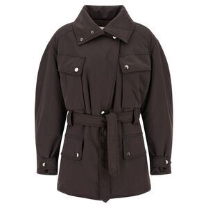 The Andamane Brown Polyester Women's Parka